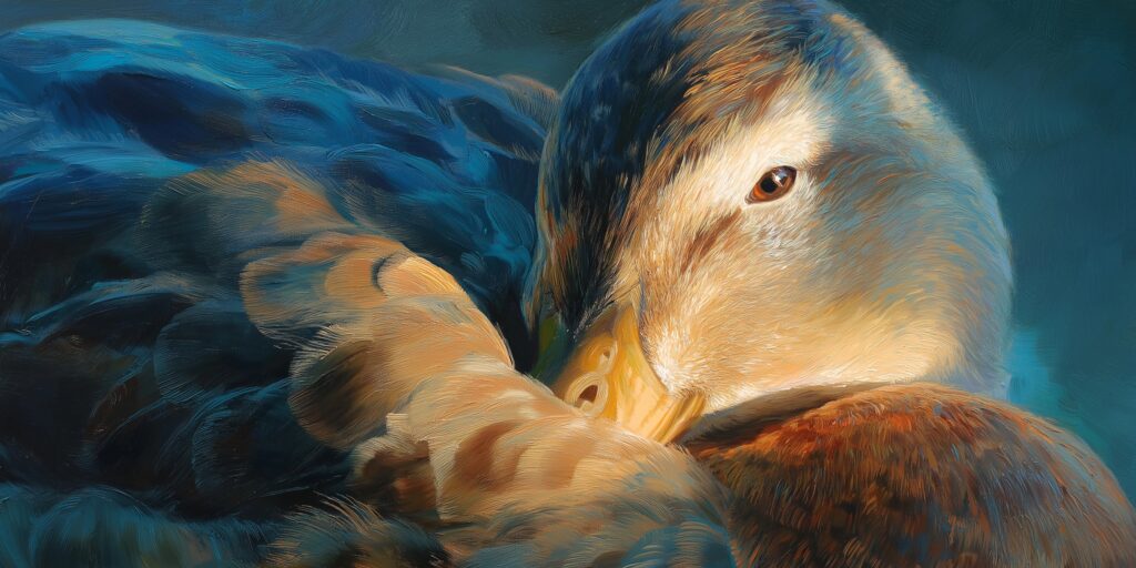 Sleeping Rescue Duck